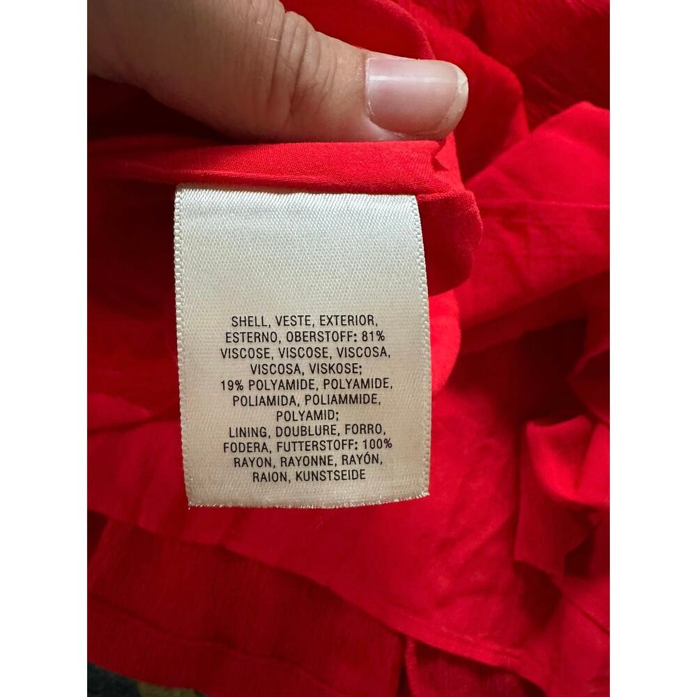 Anthropologie Maeve Red Juliet Corset Mini Dress Size 8 - Picture 8 of 8